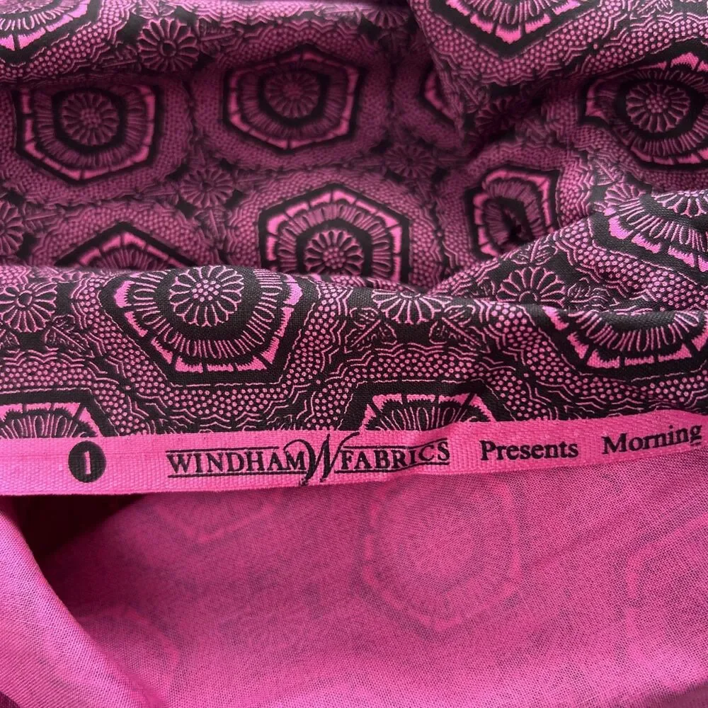 Windham Fabrics Morning Mist By Whistler Studios Hot Pink Black Cotton Quilting